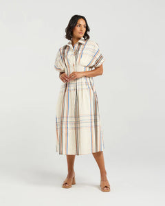 ET ALIA AUDREY DRESS SUNSET PLAID