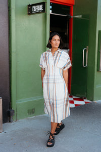 ET ALIA AUDREY DRESS SUNSET PLAID