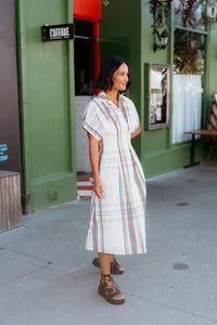 ET ALIA AUDREY DRESS SUNSET PLAID