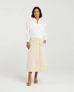 ET ALIA SKYLAR BOMBER IVORY FLORALS