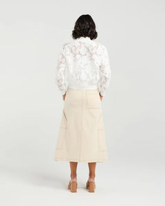 ET ALIA SKYLAR BOMBER IVORY FLORALS