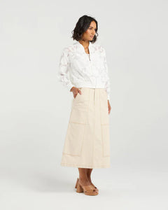 ET ALIA SKYLAR BOMBER IVORY FLORALS