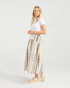 ET ALIA VIVIENNE SKIRT SUNSET PLAID