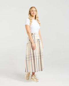 ET ALIA VIVIENNE SKIRT SUNSET PLAID