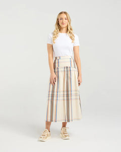 ET ALIA VIVIENNE SKIRT SUNSET PLAID