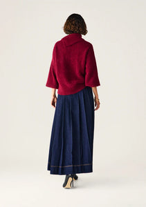 MOS THE LABEL SIA DENIM SKIRT DEEP INDIGO