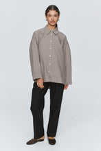 Load image into Gallery viewer, MARLE EDIE SHIRT CHOCOLATE STRIPE
