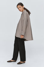 Load image into Gallery viewer, MARLE EDIE SHIRT CHOCOLATE STRIPE
