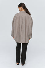 Load image into Gallery viewer, MARLE EDIE SHIRT CHOCOLATE STRIPE
