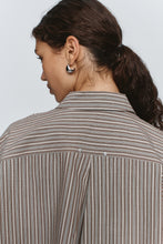 Load image into Gallery viewer, MARLE EDIE SHIRT CHOCOLATE STRIPE
