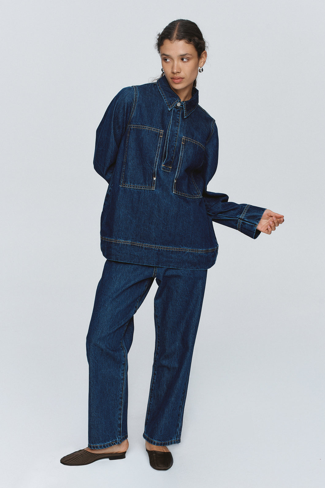 MARLE ELKA SHIRT WASHED INDIGO