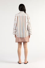 Load image into Gallery viewer, TUESDAY EMILI MINI SKIRT ROSWOOD STRIPE
