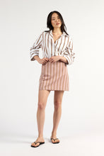 Load image into Gallery viewer, TUESDAY EMILI MINI SKIRT ROSWOOD STRIPE
