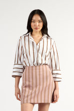 Load image into Gallery viewer, TUESDAY EMILI MINI SKIRT ROSWOOD STRIPE

