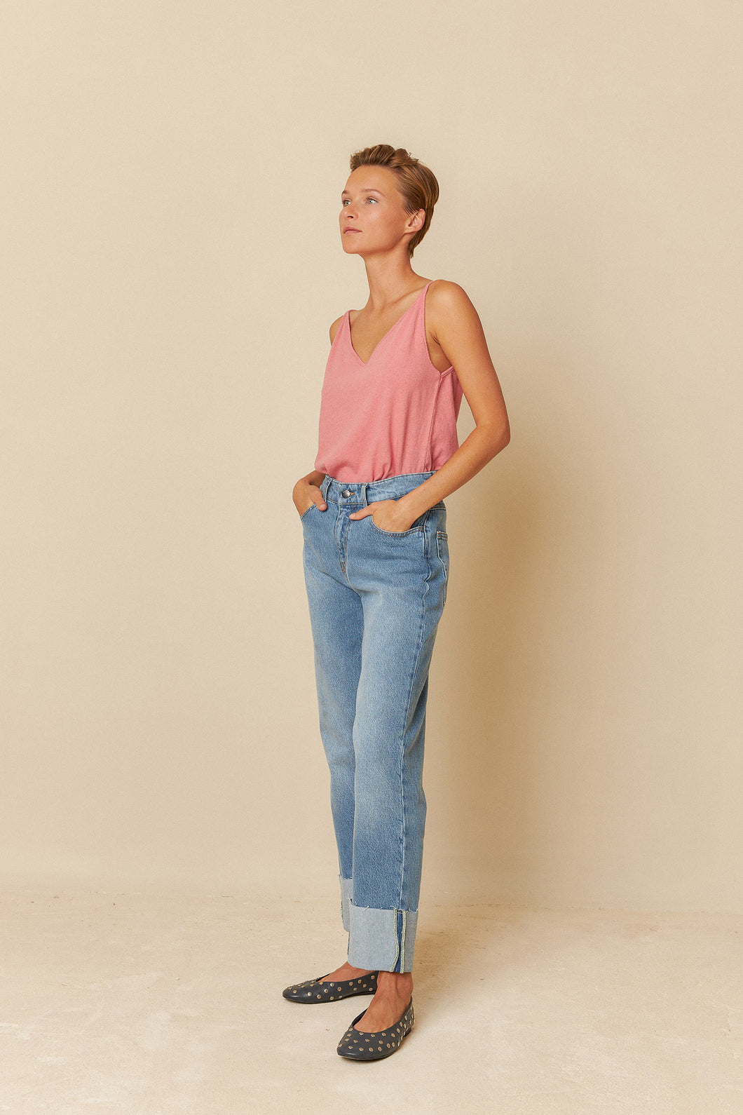 INDI & COLD FRIDA TOP SANDIA