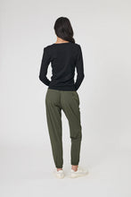 Load image into Gallery viewer, MARLOW ECHO RIB LONG SLEEVE BLACK
