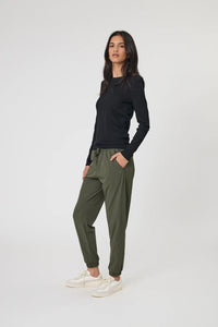 MARLOW ECHO RIB LONG SLEEVE BLACK