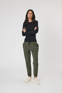 MARLOW ECHO RIB LONG SLEEVE BLACK
