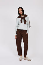 Load image into Gallery viewer, MARLOW UNO RIB LONGSLEEVE TEE CORNFLOWER STRIPE

