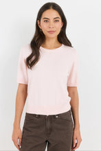 Load image into Gallery viewer, STORIES BE TOLD EDITION BLUSH CREW NECK CASHMERE BLEND KNIT TEE
