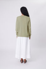 Load image into Gallery viewer, MARLOW EMBER CARDIGAN CELERY
