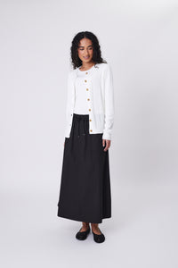 MARLOW EMBER CARDIGAN CHALK