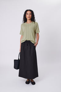 MARLOW EMBER KNIT TEE CELERY