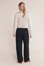 Load image into Gallery viewer, MARLE FATIMA PANTS BLACK PINSTRIPE
