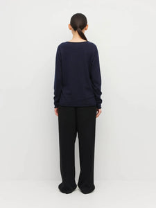 JHL BY JULIETTE HOGAN CREW LONG SLEEVE NAVY