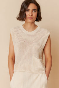 INDI & COLD PIA VEST CRUDO