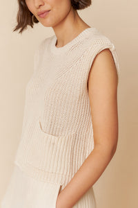 INDI & COLD PIA VEST CRUDO