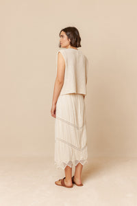 INDI & COLD PIA VEST CRUDO