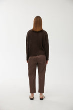 Load image into Gallery viewer, KINNEY WILLA CABLE KNIT CHOCOLATE
