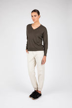 Load image into Gallery viewer, MARLOW MONDAY V-NECK KNIT CYPRESS
