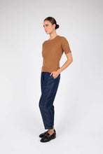 Load image into Gallery viewer, MARLOW REIGN RIB KNIT TEE GINGER
