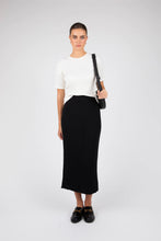 Load image into Gallery viewer, MARLOW REIGN RIB SKIRT BLACK
