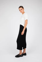 Load image into Gallery viewer, MARLOW REIGN RIB SKIRT BLACK
