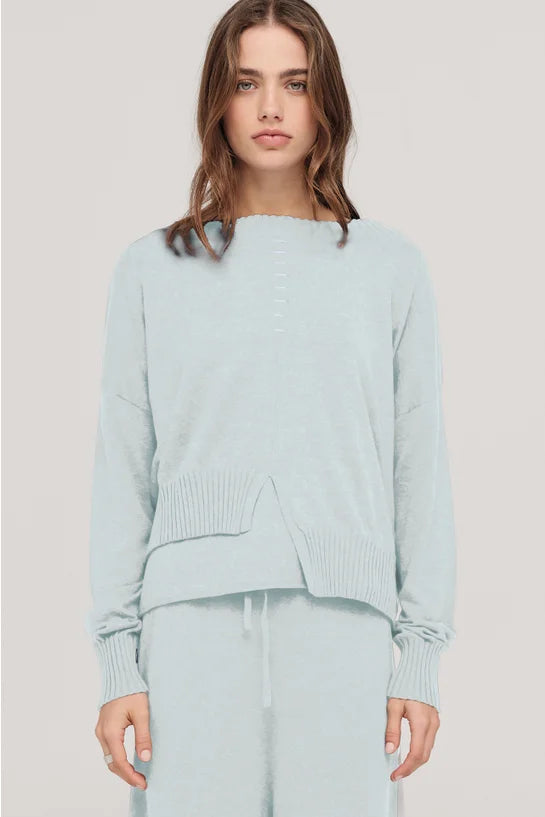 TAYLOR FLUCTUATE SWEATER MIST/IVORY