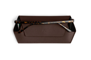 FOX & LEO GLASSES CASE CHOCOLATE