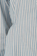 Load image into Gallery viewer, ROWIE FRANKIE TIE LONGSLEEVE SHIRT DUSTY BLUE STRIPE
