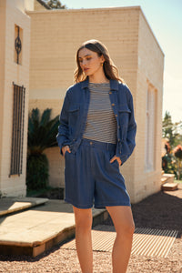 MARLOW FRESCO JACKET MID WASH