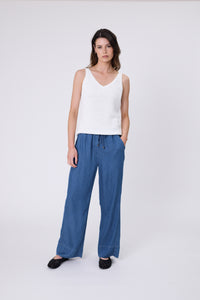 MARLOW FRESCO PANT MID WASH