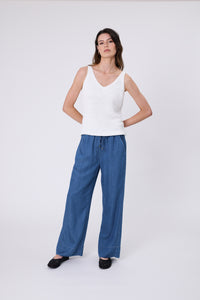 MARLOW FRESCO PANT MID WASH
