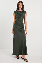 Load image into Gallery viewer, GEORGIA ZOE FRUITION FOREST SATIN BIAS MAXI DRESS
