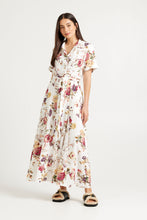 Load image into Gallery viewer, TUESDAY GODET SHIRT DRESS VINTAGE FLORAL
