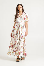 Load image into Gallery viewer, TUESDAY GODET SHIRT DRESS VINTAGE FLORAL

