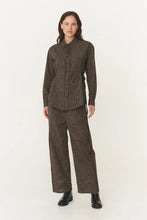 Load image into Gallery viewer, ROWIE FRANKIE TIE LONGSLEEVE SHIRT COCAO CHECK
