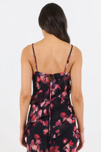 Load image into Gallery viewer, ARRIVING 12.8 | GEORGIA ZOE GALORE BLACK PINK ABSTRACT PRINT BIAS RUFFLE SLIP MAXI DRESS
