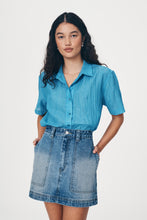 Load image into Gallery viewer, ROWIE GEORGIA DENIM MINI SKIRT CLASSIC WASH
