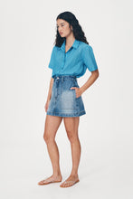 Load image into Gallery viewer, ROWIE GEORGIA DENIM MINI SKIRT CLASSIC WASH
